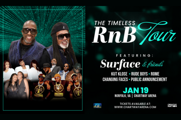 Chartway Arena Welcomes The Timeless R&B Tour this January